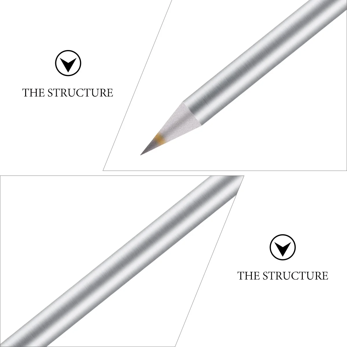 

10Pcs Hardness Alloy Tungsten Steel Marking Pen Precision Engraving Tool for Wood Metal Plastic Ceramics Glass