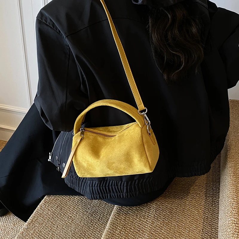 2026 Modische Retro Mini PU-Leder Schultertaschen für Damen Bucket Crossbody Bag Luxus Designer Geldbörsen und Handtaschen – Detail 6
