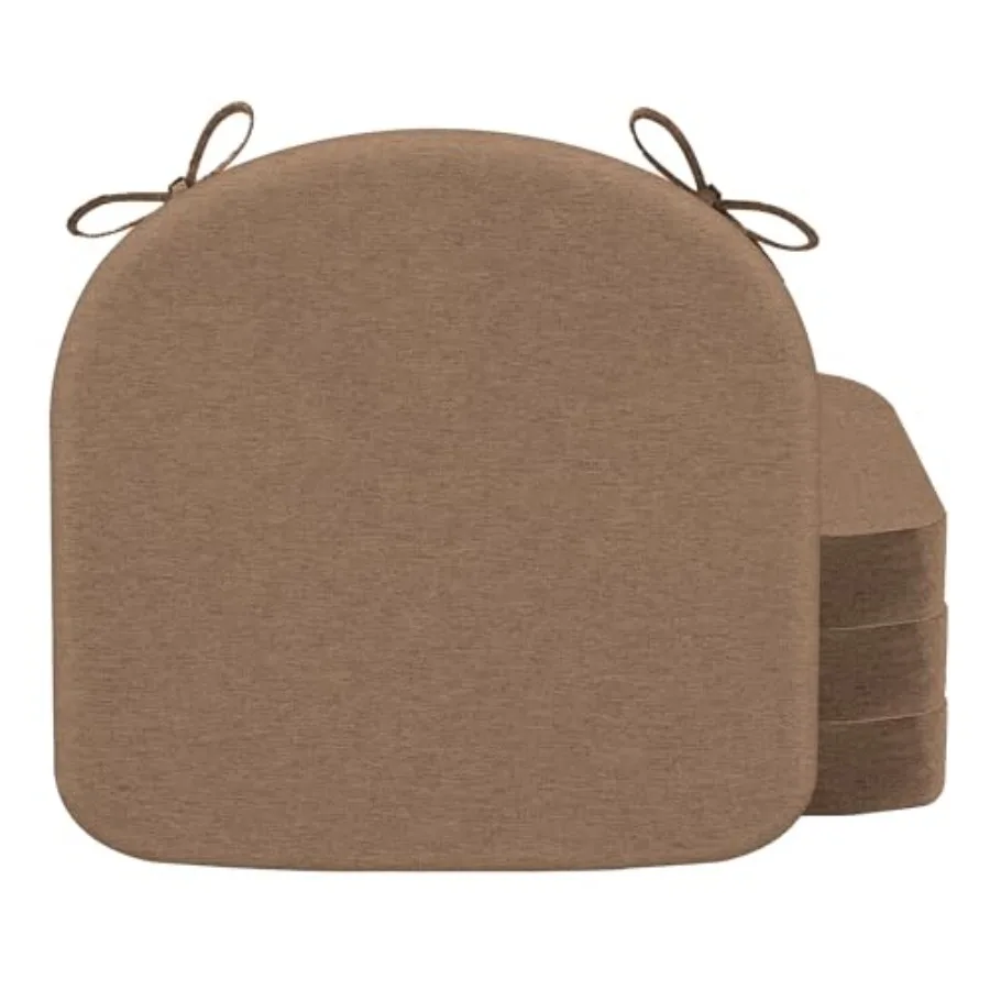 Chair Cushions for Dining Chairs, 4 Pack Memory Foam Cushion