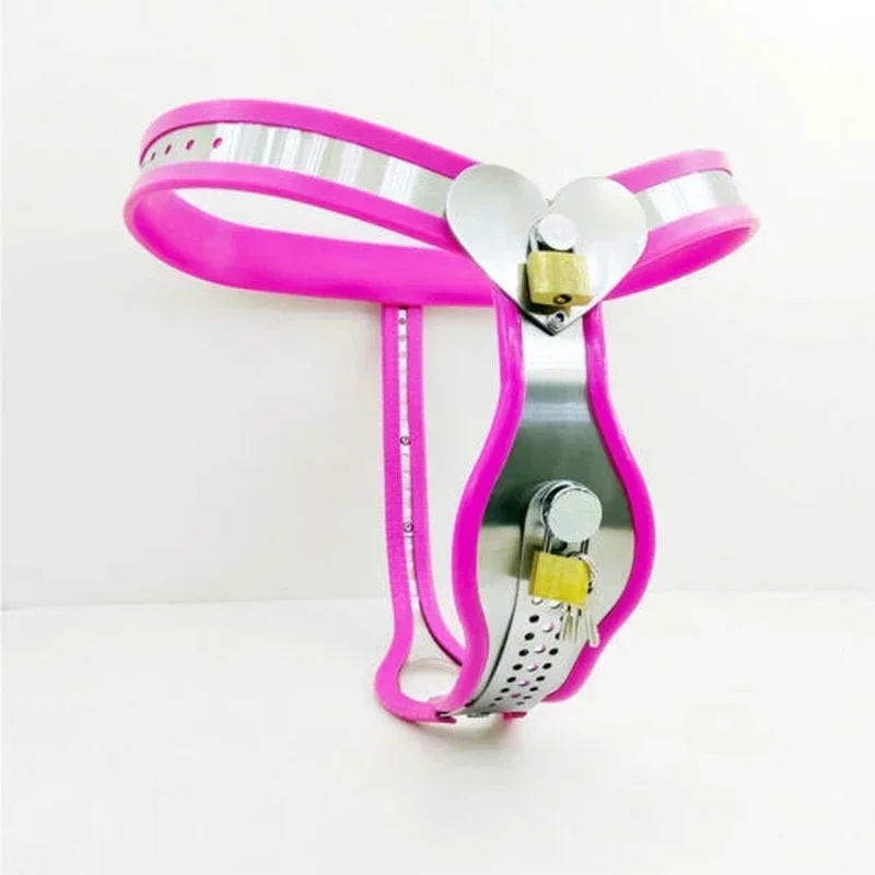 Female Chastity Belt Pants with Anal Vagina Plug Invisible Strap on Stainless Steel Gear Device BSDM Bondage SexToys for Woman