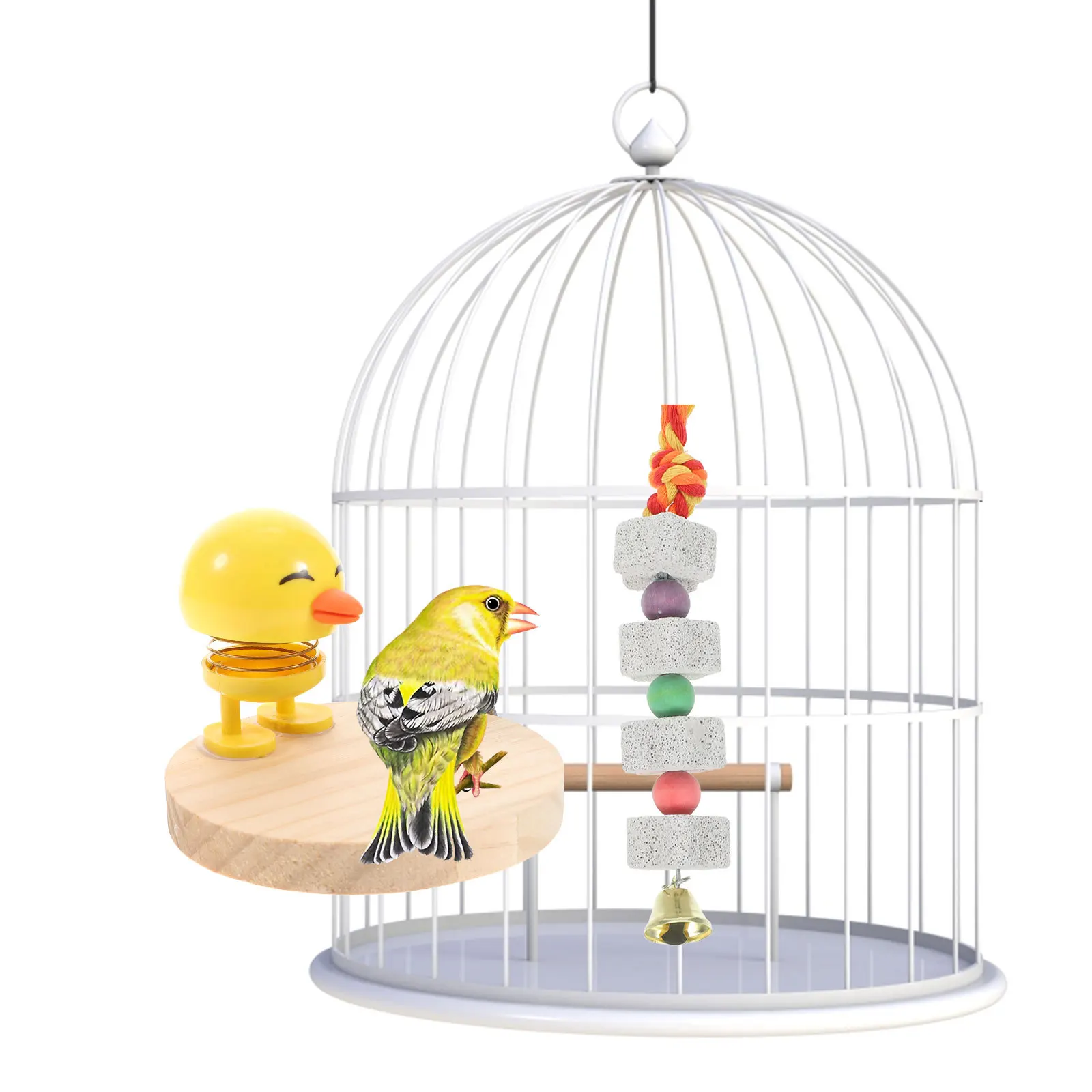 

2Pcs Bird Chewing Bell Mineral Beak Grinding Stone Star Shape Edge Parrot Parakeet Macaw Bird Chewing Toys Parrot Toy