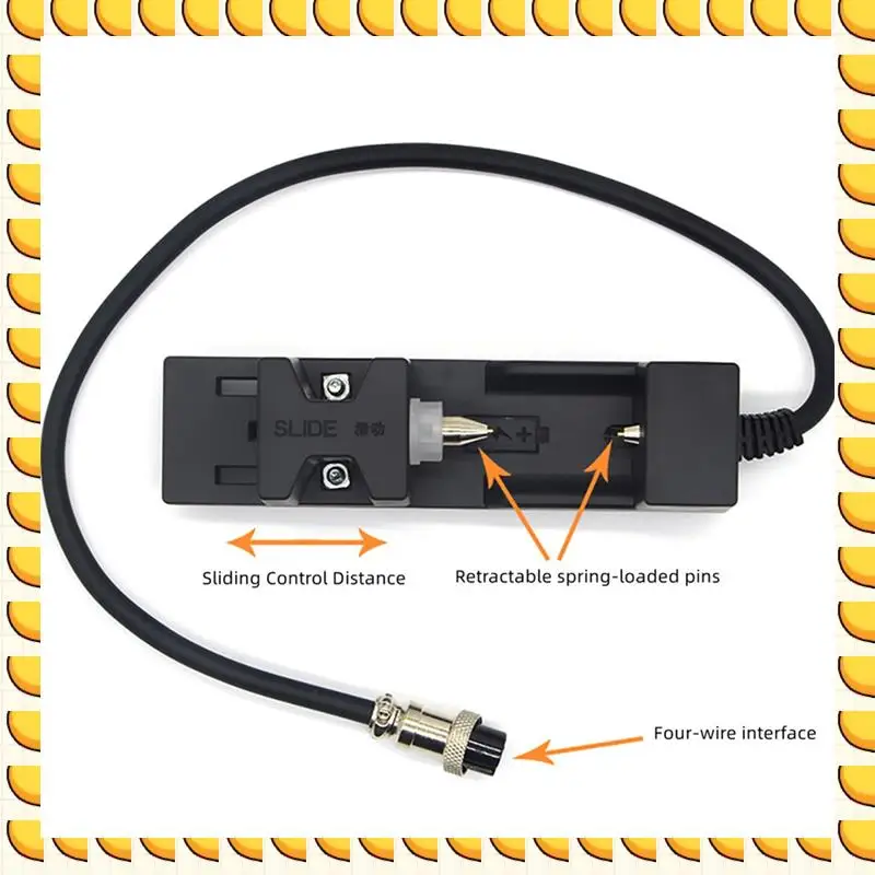 BAAU 18650 26650 21700 Lithium Battery Four-Wire System Internal Resistance Meter Test Bracket Battery Fixture Clamp Holder