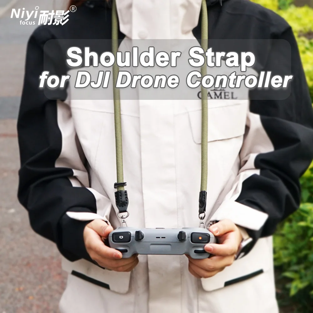 Drone Remote Controller Adjustable Shoulder Neck Lanyard Screw Install Anti-Lost Safety Sling Strap for DJI Drone Remote Control
