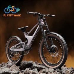 Fj Magnesium Alloy Ultra Lightweight Road Children's Bicycles For Boys And Girls Aged 9-14 22 Inch Variable Speed Mountain Bikes