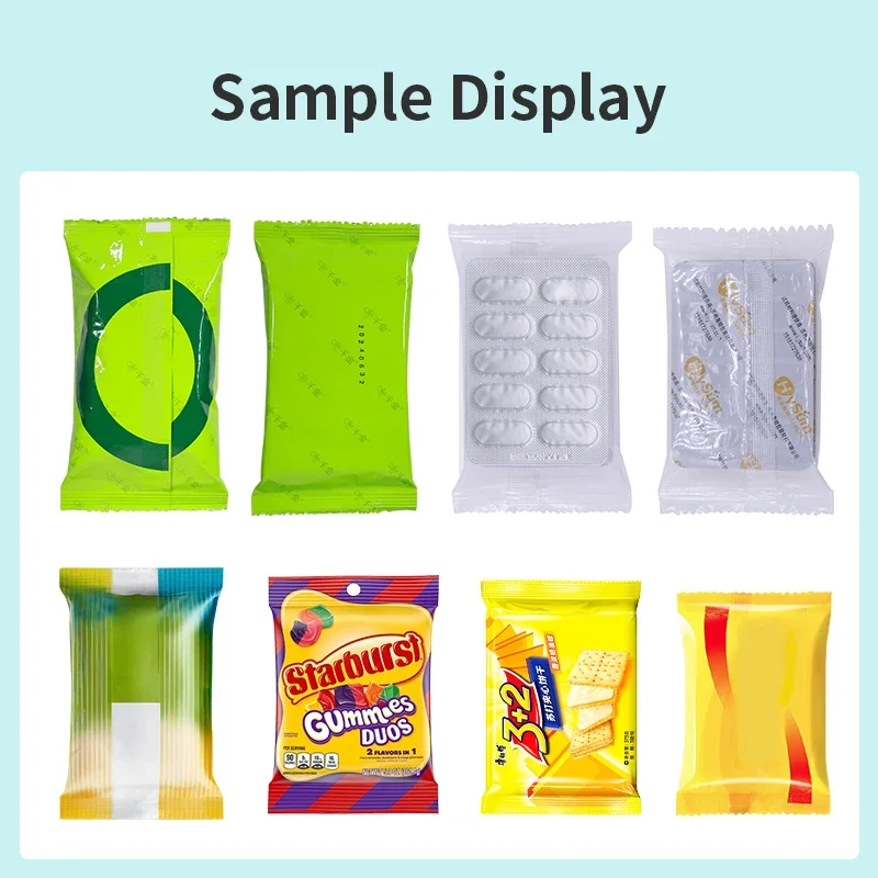 Fully Automatic High Speed Full Servo Continuous Flow Wrapper Packaging Pouch Pillow Packing Machine