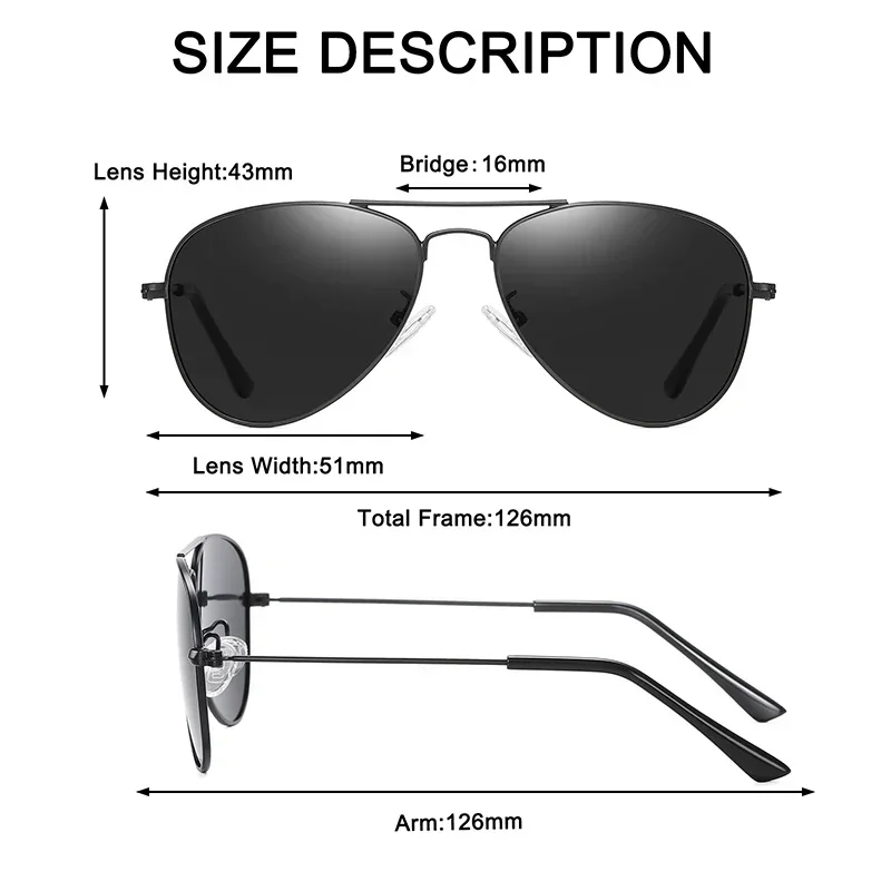 Classic Kids Polarized Sunglasses Fashion Children Pilot Sun Glasses Metal Frame Girls Outdoors Goggle Glasses UV400