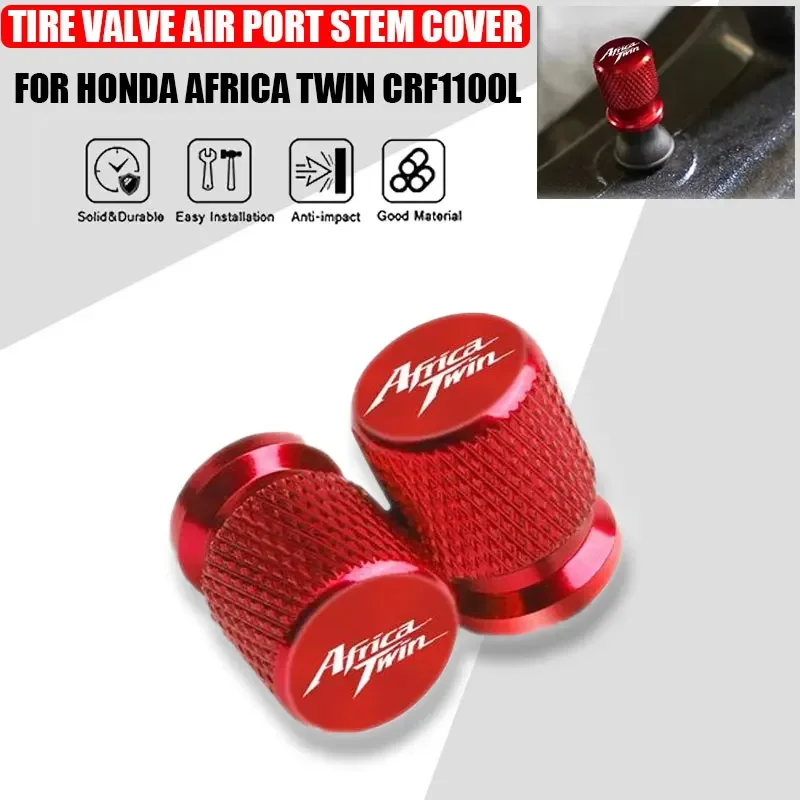 

2 Pcs Motorcycle Accessories For HONDA Africa Twin CRF 1100 1000 L CRF1100L CRF1000L Metal Tire Valve Air Port Stem Cover Caps