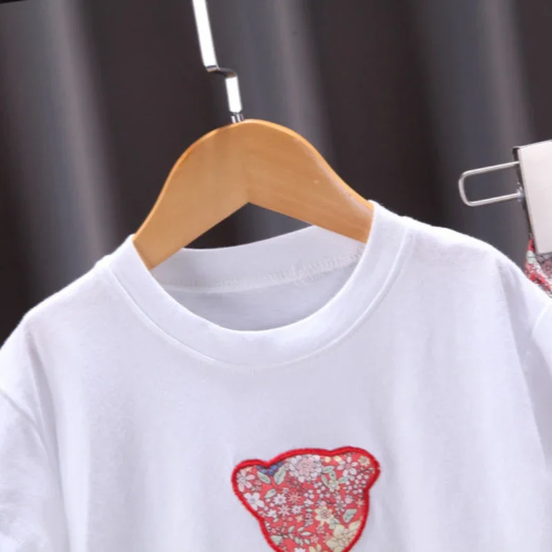 New Summer Baby Clothes Set Children Casual Cotton T-Shirt Shorts 2Pcs/Set Toddler Girls Clothing Infant Costume Kids Tracksuits image 5
