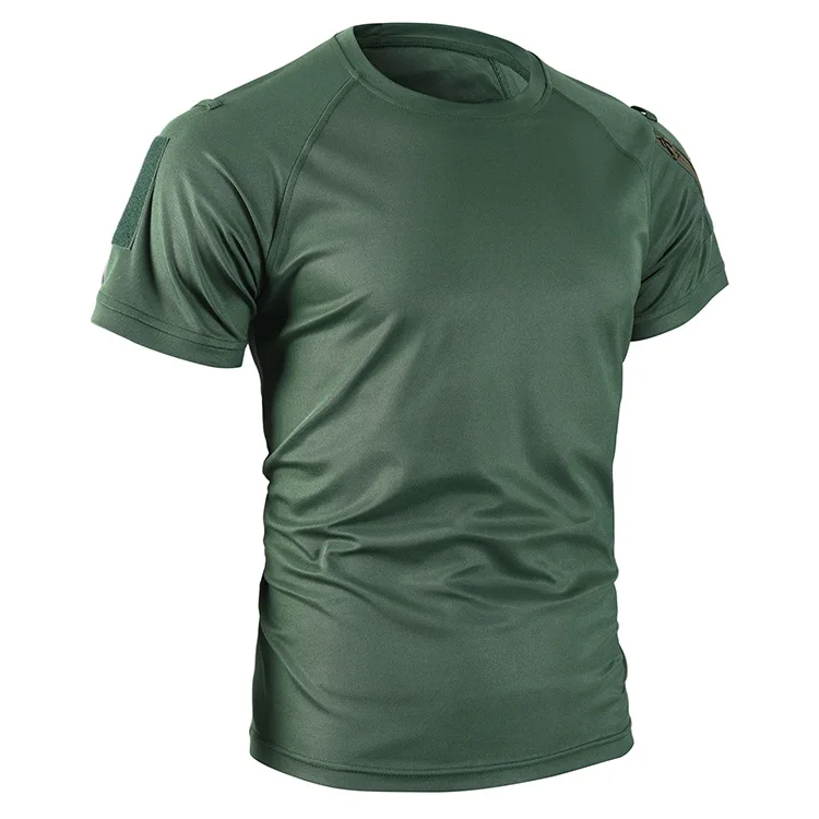 Mens Special Forces T Shirt Army Camouflage Military Green Round Neck Short Sleeve Tactical Outdoor Summer Casual Tee Shirt Top
