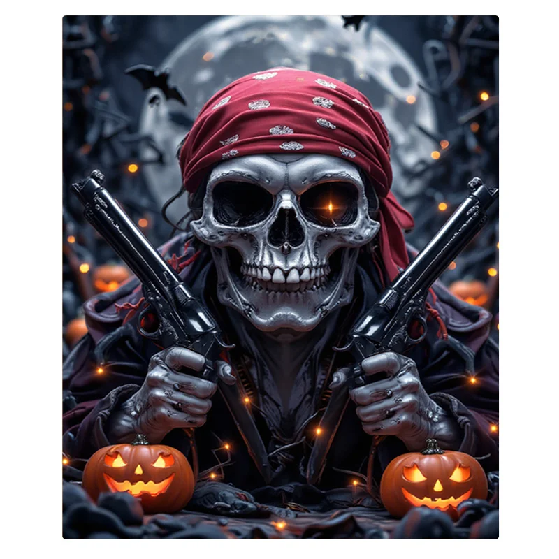 Flanellen deken-zacht lichtgewicht het hele seizoen Halloween Skull Pirate Design Zachte, gezellige babydeken voor kinderen