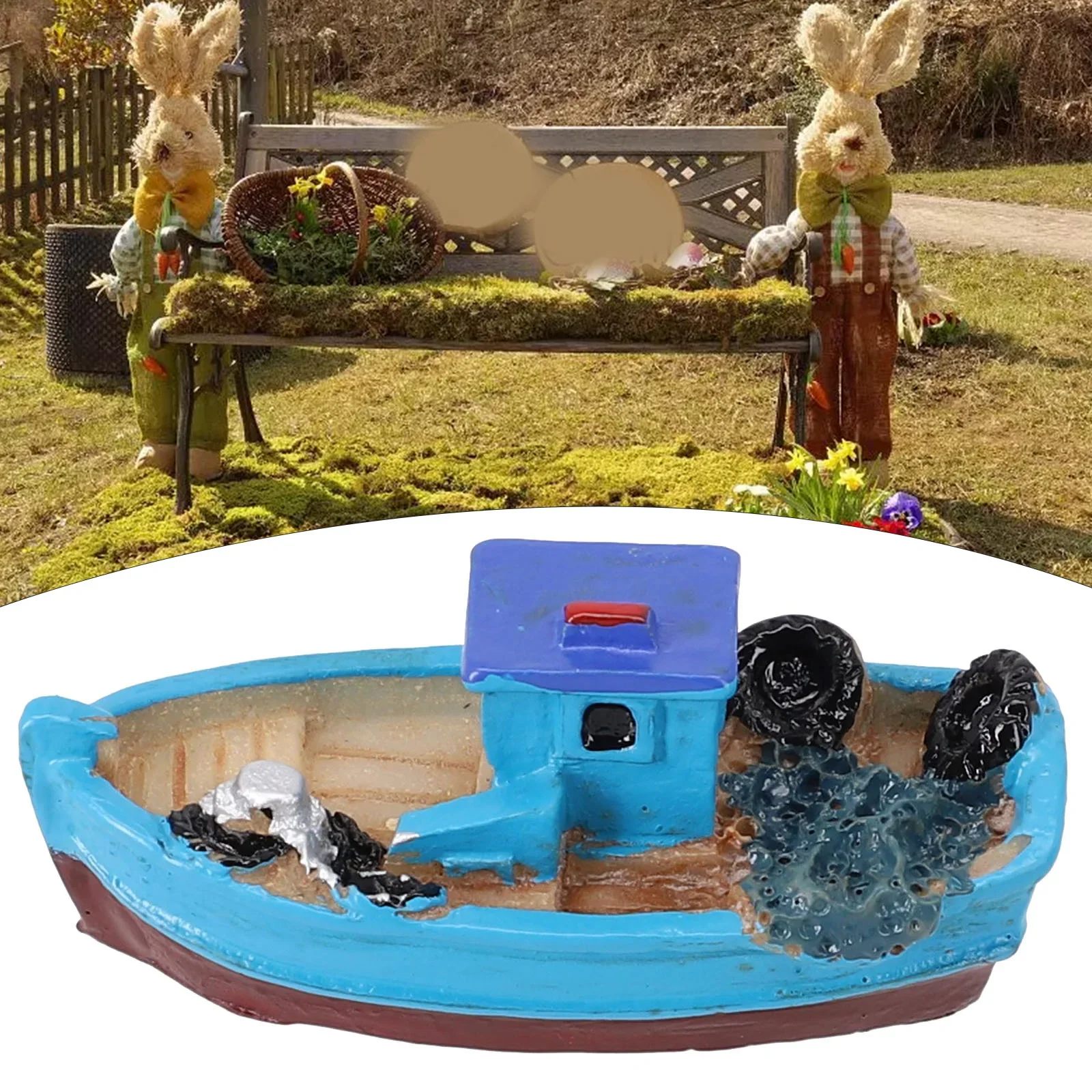 Newly Miniature Mini Boat Model Fishing Ship Toy DIY Craft Home Tabletop Decoration  Sailing Speedboat Decor Toys Decoration