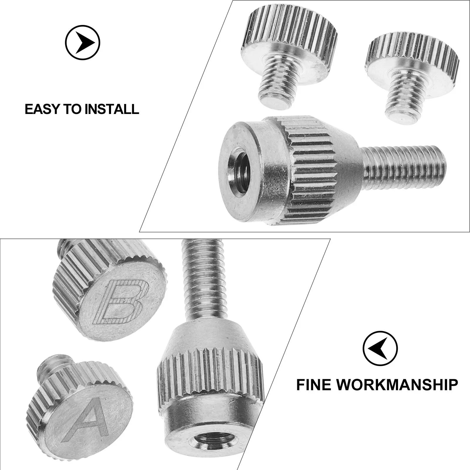 1Set Professional Metal Sax Neck Screw Saxophone Accessory Replacement Part for Curved Bend Neck Tighten by Thumb Improve Sound
