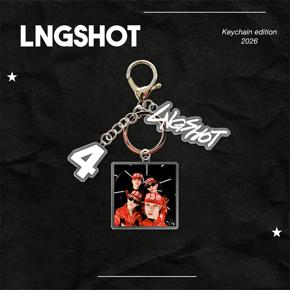 3Pcs/Set LNGSHOT Keychain OHYUL RYUL WOOJIN LOUIS Double Sides