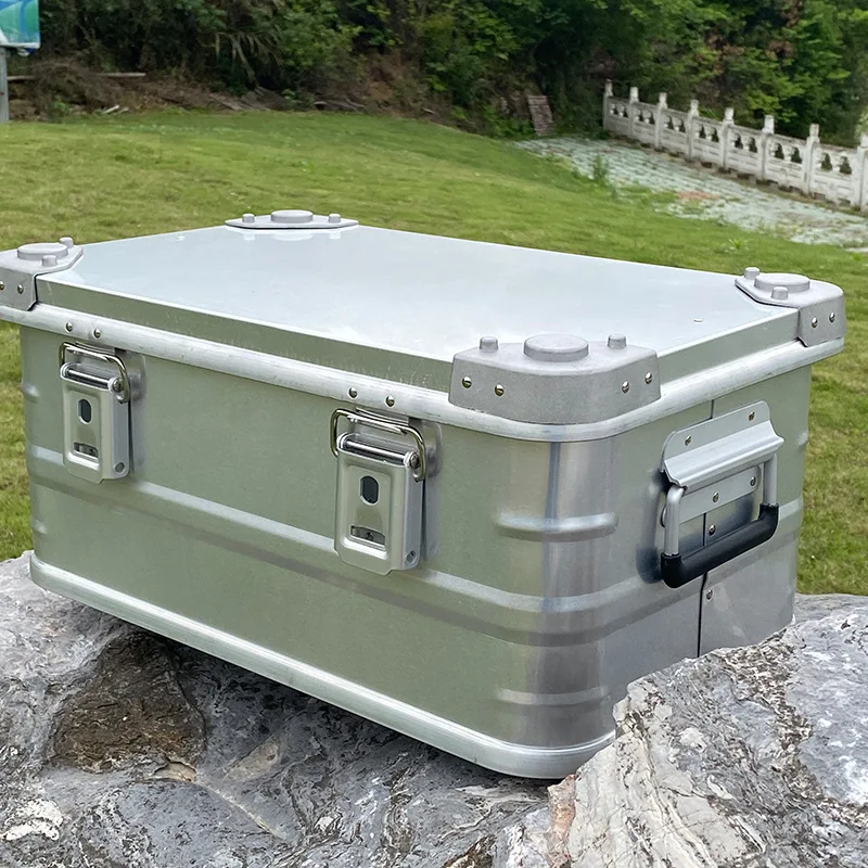 

Factory Supplied Outdoor Camping Aluminum Alloy Storage Box Oversized Self-Driving Travel Storage Durable Metal Box