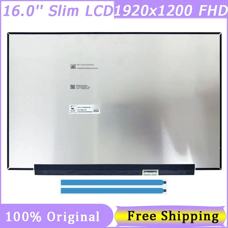 16 Inch Slim 30 Pin Laptop Screen MNG007QS4-3 NV160WUM-N46 NV160WUM N46 FHD 1920*1200 EDP IPS Non-Touch 100% sRGB