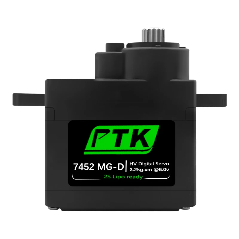 

PTK 7452 MG-D 9g Digital Servo Metal Gear for EPP F3P Glider RC Model Car Helicopter Airplane Hitec HS-65 same level