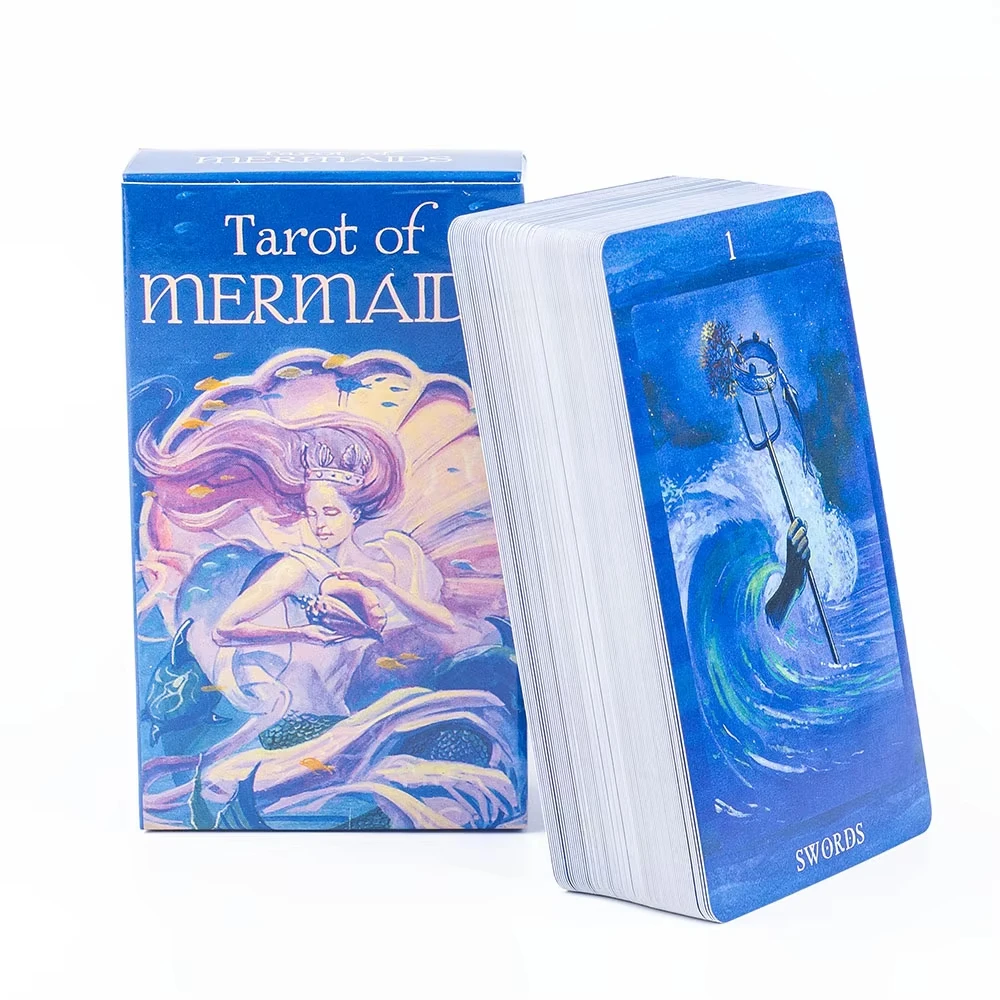 

NEW Arrival 10.3*6cm Tarot of Mermaids Beautiful and Sensual Creatures Have The Ambiguous Charm 78 Pcs Cards Rider Waite System