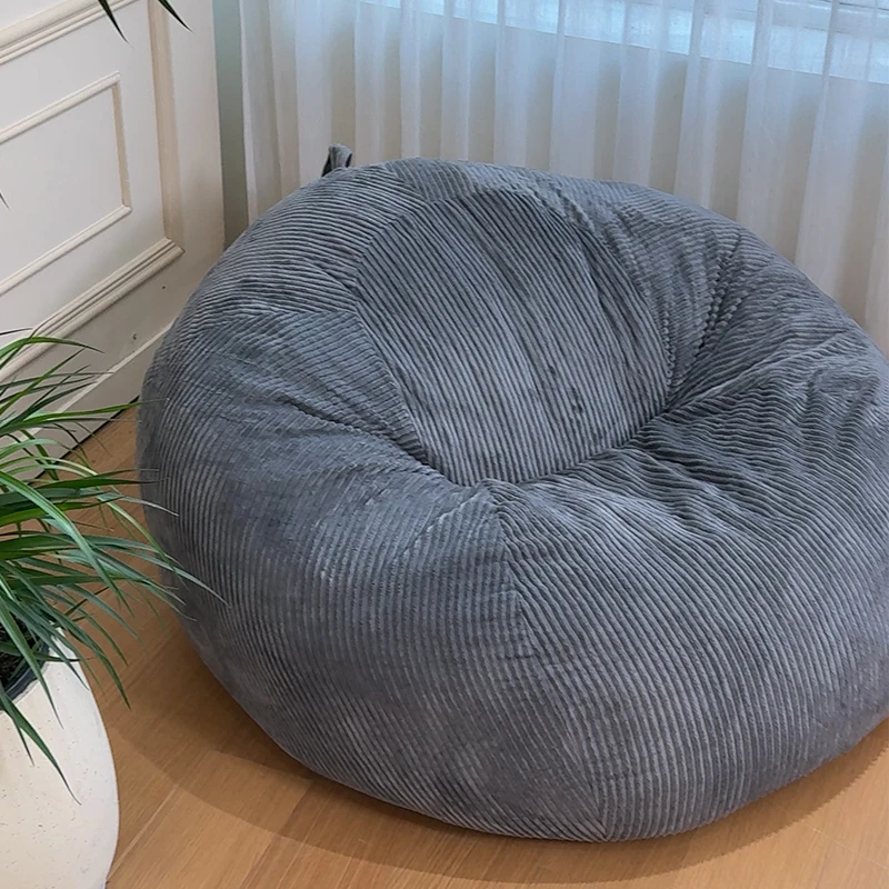 Custom Premium Trendy Comfortable Eco Friendly Velvet Vacuum Compressed Sponge Filling Single Bean Bag Sofa For Bedroom Living R