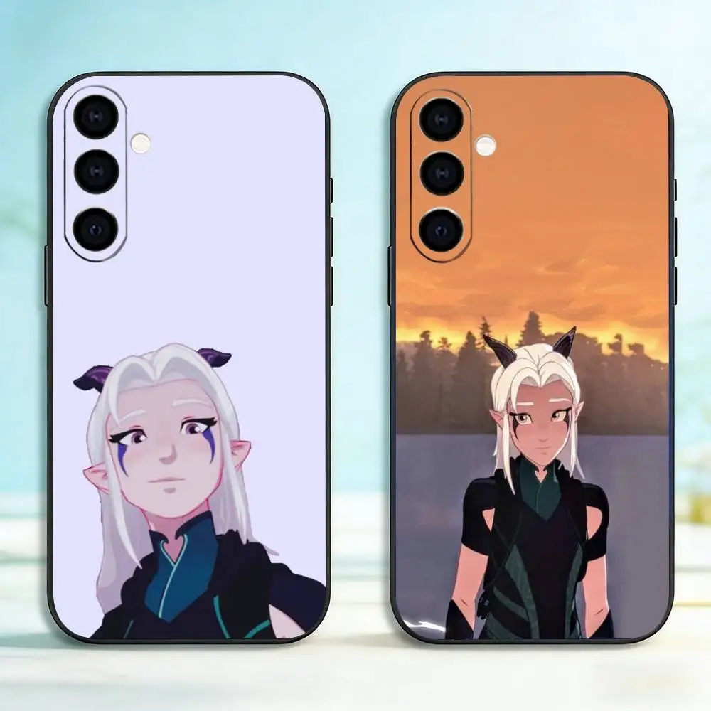 The Dragon Prince Rayla Phone Case Black Silicone Soft For Samsung Galaxy A73,A72,A71,A70,A53,A52,A51