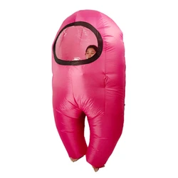 Adult Kids Inflatable Costume with Sleeves for Easy Carrying Candy Easy to Wear Blow Up Astronaut Spacesuit Fits Full Body Suit