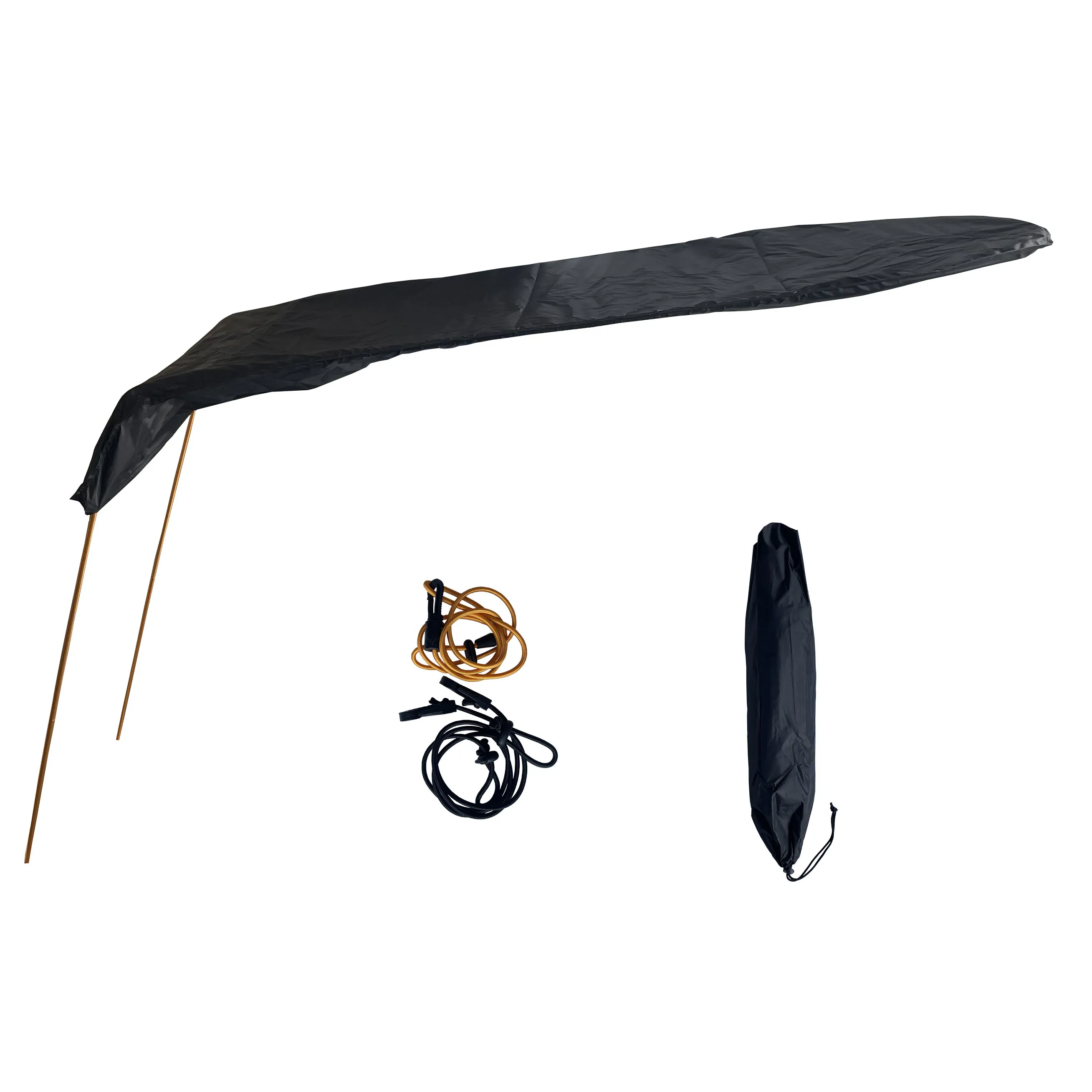 Fast Setup Kayak Sunshade Canopy UV Protection Sun Shelter Fit Pedal Fishing Kayak Portable Quick Install Water Sport Awning