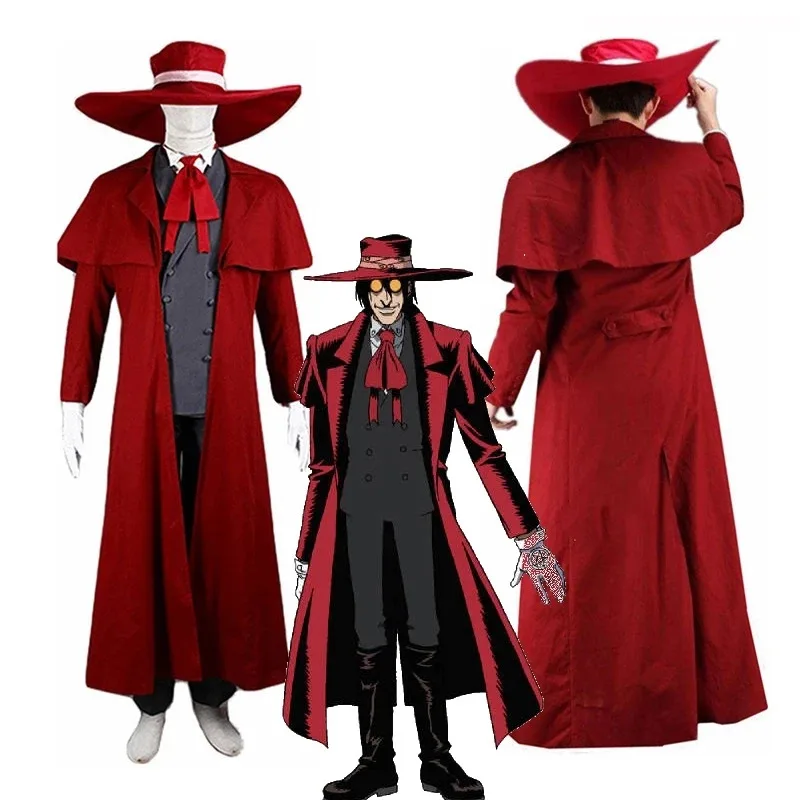 ชุดคอสเพลย์ลิลลี่ 123 นักล่าแวมไพร์ เฮลซิงก์ อัลคาร์ด ชุดเท่ห์สำหรับผู้ชาย เสื้อโค้ทยาวผ้าฝ้ายเนื้อดี ชุดคอสเพลย์ที่ดีที่สุด