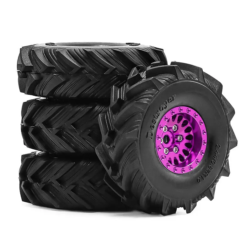 Set di Cerchi Beadlock 1.0 per Pneumatici Fuoristrada per Auto RC Crawler 1/24 Axial SCX24 FMS FCX24 Enduro24 AX24