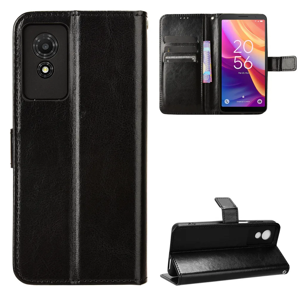 For TCL 501 Case Luxury Flip PU Leather Wallet Lanyard Stand Case For TCL 501 TCL501 Phone Bags