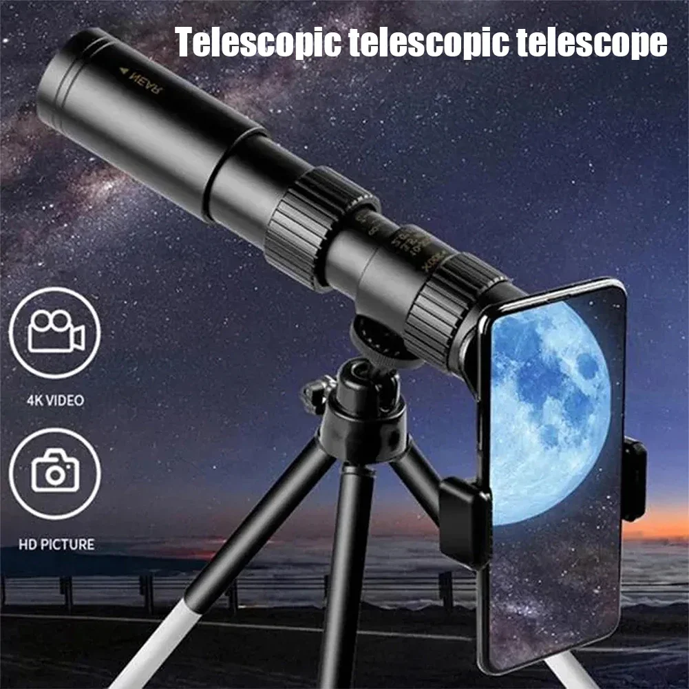 10-300X Zoom HD Portable Strong Long Range Professional Spyglass Monocular Telescope Low Night Vision For Hunting