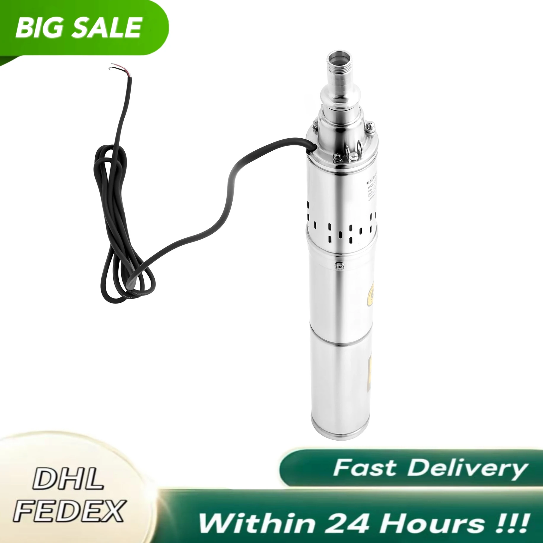 

Погружной водяной насос мощностью 0,5 л.с. — высокоэффективный насос для орошения и хранения воды из нержавеющей стали с подъемником 213 фута