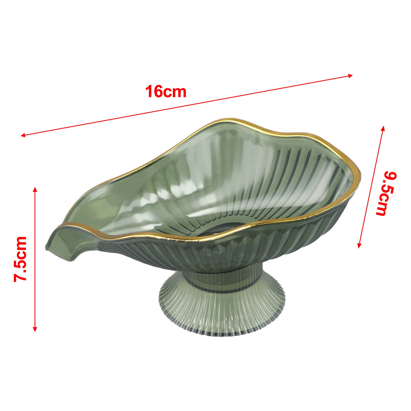 Bathroom Soap Dish Drain Plate Tray Kitchen Decor Bathroom Decor Unique Leaf Shape Design Compact Size Soggy Prevention