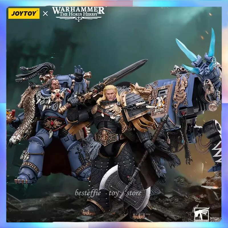 Joy Toy Warhammer 40K 18cm Space Wolves Leman Russ Primarch of the VIth Legion Action Figure boy collection toys birthday gift