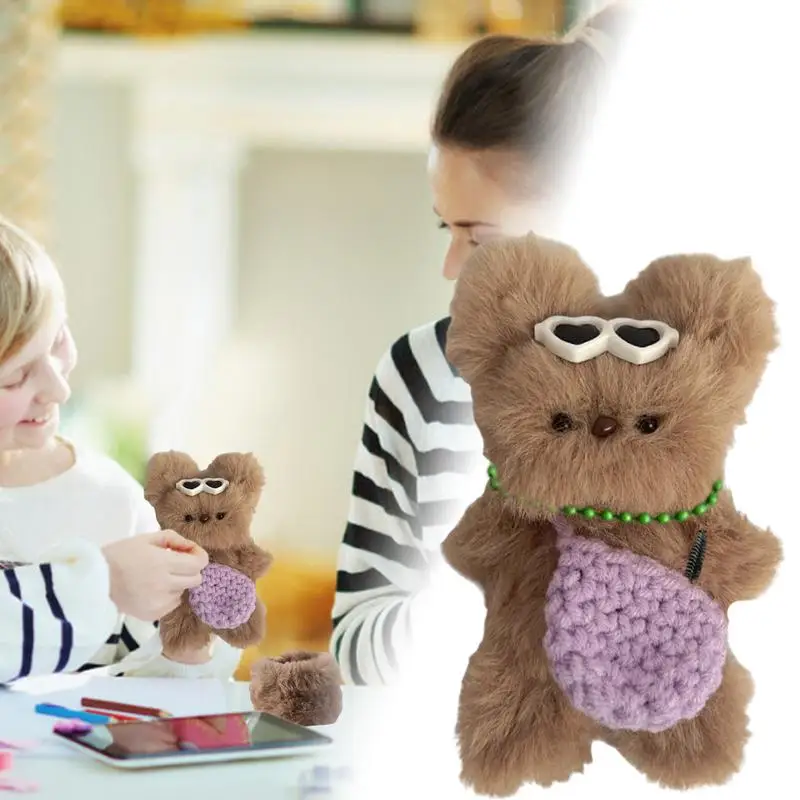 Pipe Cleaner Craft Kit Bear Animal Dolls Making Kit Adorable Plush Doll Sewing Kit Creative Arts And Crafts Kit For Kids Boys