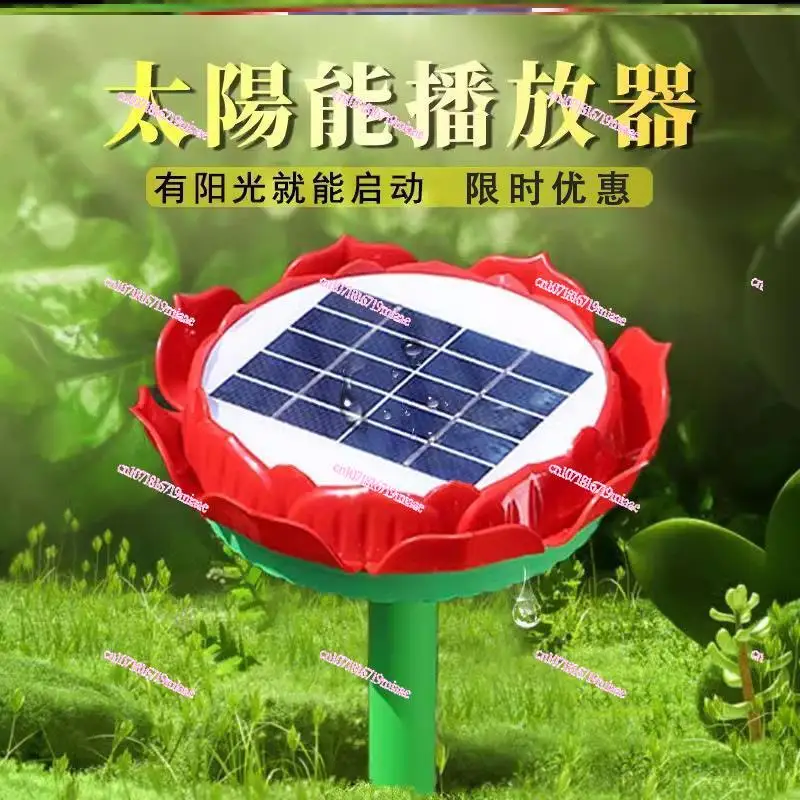 2024 New Lotus Solar Player Outdoor Unit Outdoor Rainproof and Sun Protection Antifreeze Karaoke Machine HD Sound Quality