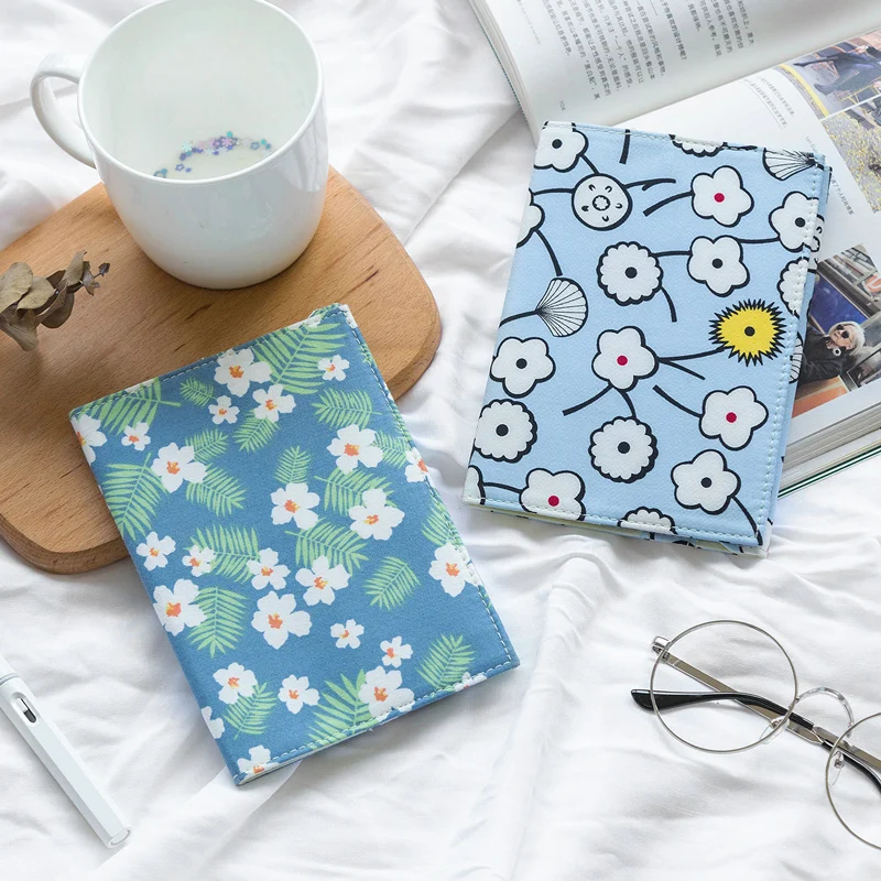 Kinbor модная милая обложка для книги A6, базовая обложка для ручного счета, защитная обложка с мультяшным принтом, внутренняя крышка механическая клавиатура