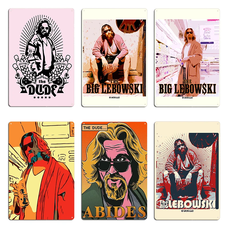 The Big Lebowski Metallschilder Pub Cave Pub Vintage Garage Dekoration Blechschild Poster