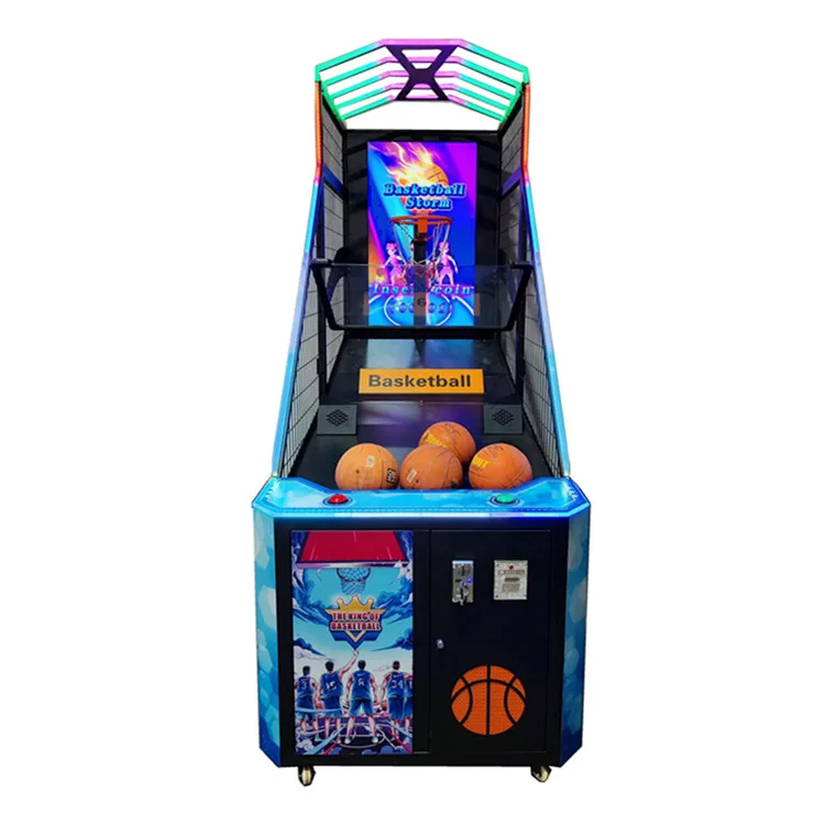 Coin Operated Street Basketball Arcade Game Machine 55 Inch Monitor 3D Screen Electronic Basketball Arcade Game Machine