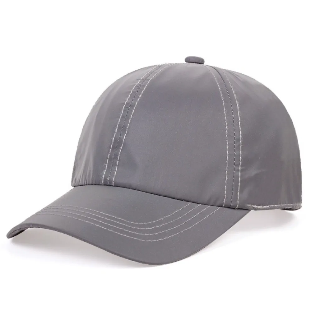 Unisex Reflective Luminous Cap Adjustable Lightweight Sun Visor Sun Protection Breathable Hip Hop Baseball Cap