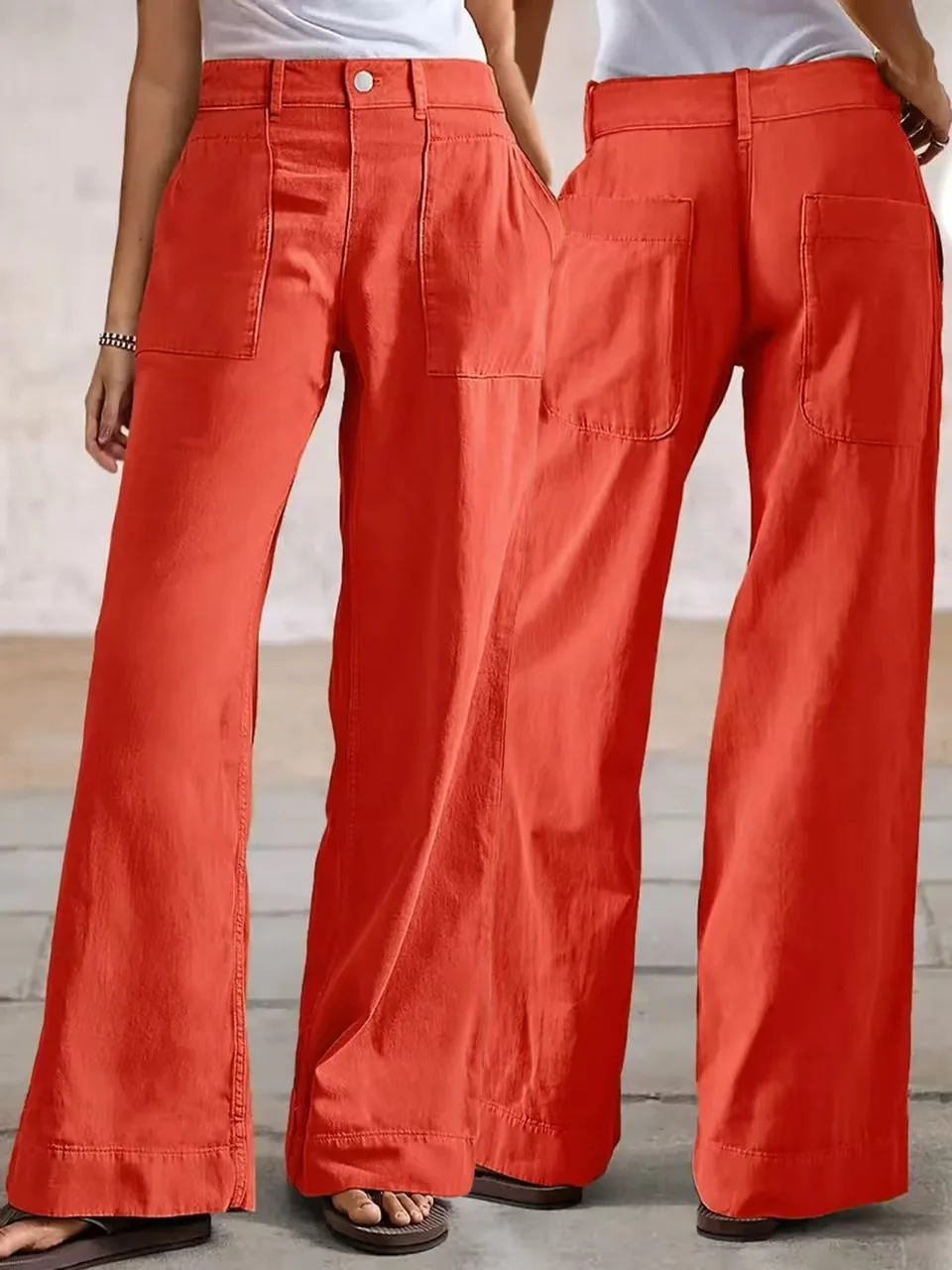 

Осенне-зимние новые женские прямые широкие брюки в стиле ретро, нишевые дизайнерские брюки для женщин