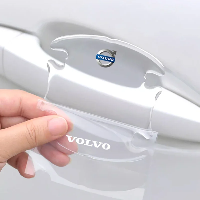 Car Door Handle Bowl Anti-Scratch Sticker Anti-Collision Strip For Volvo XC90 S60 V40 XC60 S80 S40 V70 V50 S90 T6 V60 V90 XC40