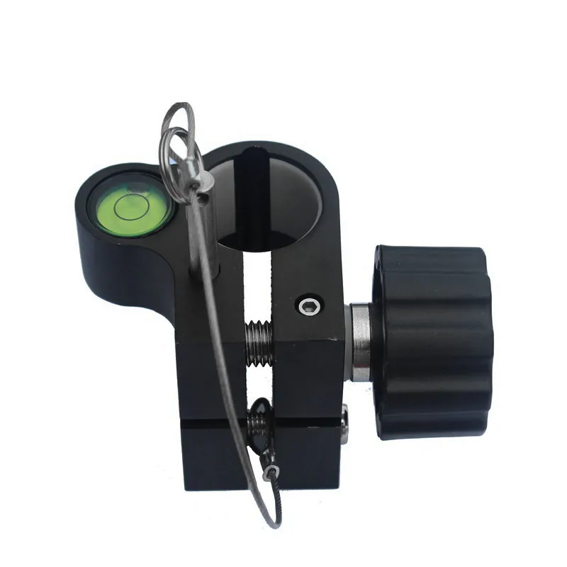 Level Bubble Vial Metal Seat Lock Mechanism Features Built-In With Locking Pin Twist 25mm Carbon Fiber Telescoping Pole Rod