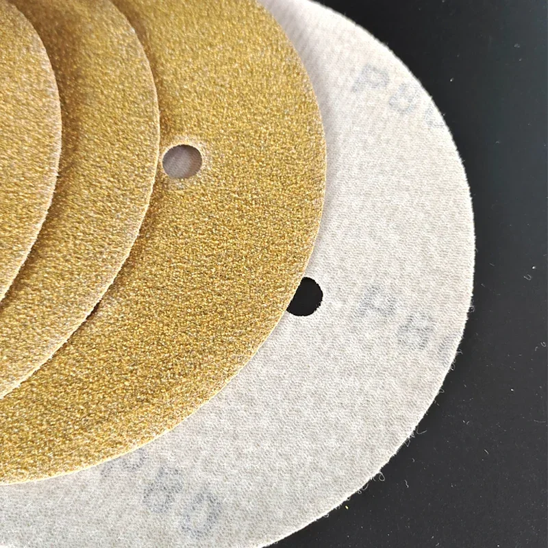 6 Inch 150mm 6 Hole Hook and Loop Sanding Disc, Aluminum Oxide Abrasive Sandpaper 80~600 Grit for Automotive, Metal and Wood Pol