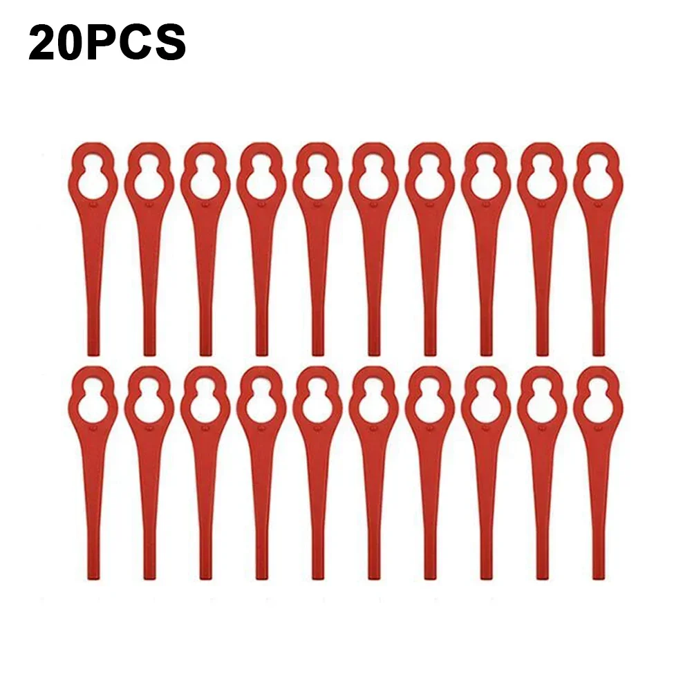 20pcs Plastic Blades 1pc Mower Cutter Head For PRTA 20-LiA1 LIDL IAN 311046 91099406 Lawn Mower Garden Power Tools