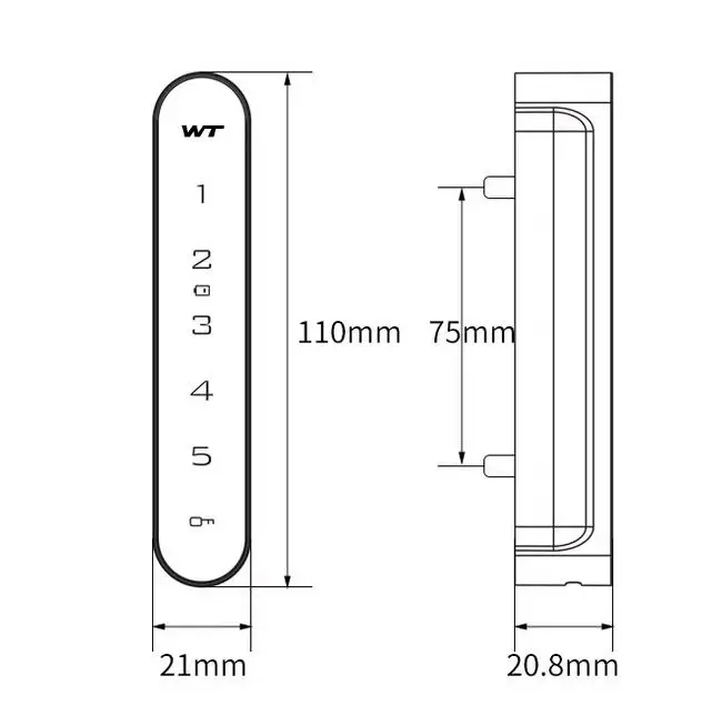 Electronic Password Lock Waterproof IP65 Rated for Office Cabinet Locker Drawer Use Zinc Alloy Body 4 to 16 Digit Code Support