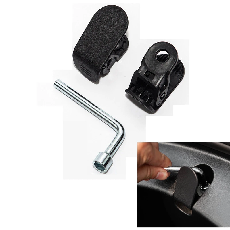 

2Pcs For Tesla Model 3 Front Trunk Bag Clip Cargo Hooks Invisible Interior Accessories Replacement Pendant Trailer Black Styling