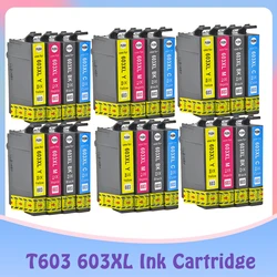 Cartouche d'encre compatible 603XL T603 pour imprimante Epson XP, 603, 2100, 2105, 3100, 3105, 4100, 4105, 2810, 2830 XL, E603