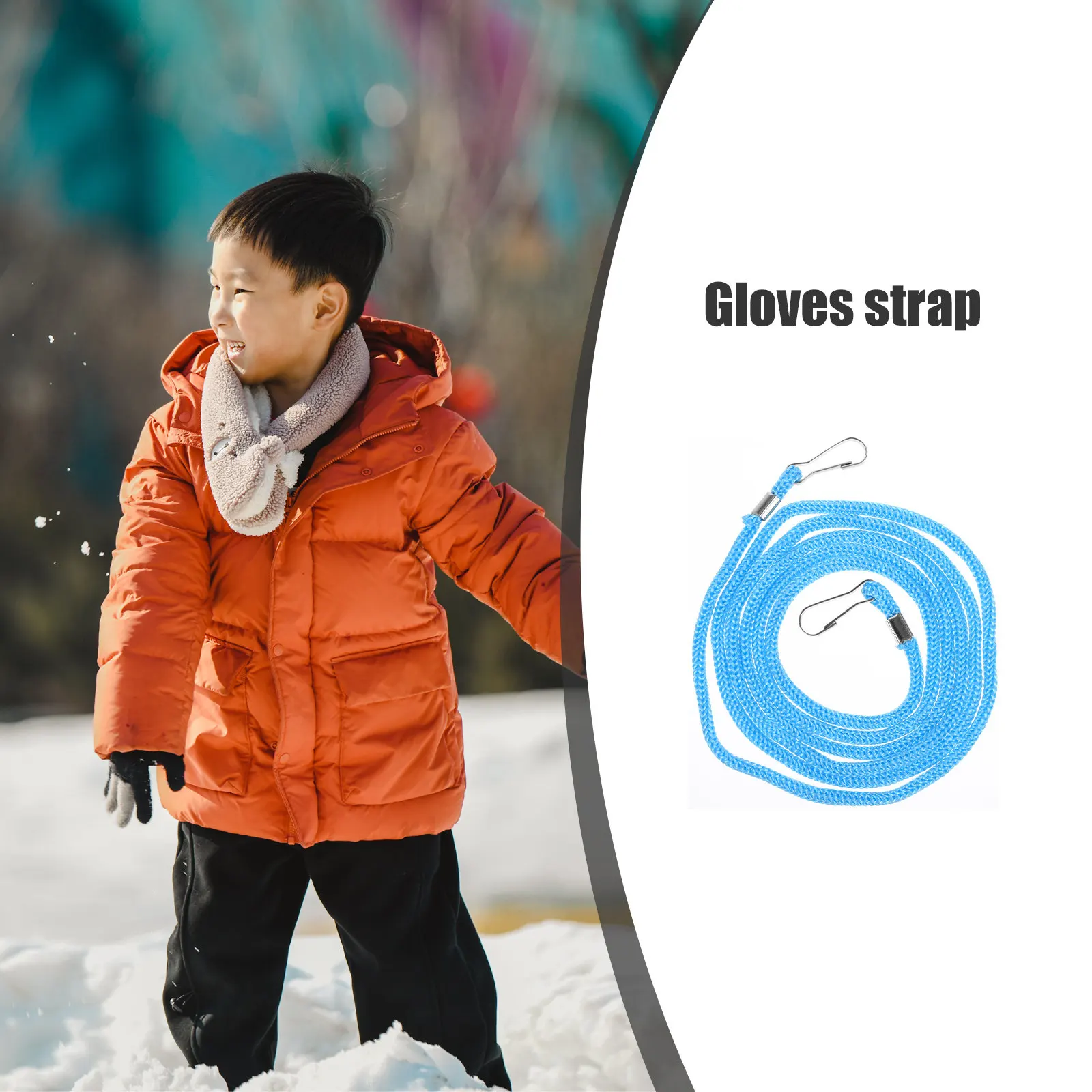 

Wear Resistant Gloves Strap Portable Ski Glove Rope Sturdy Anti Lost Rope Multi Function Winter Holder Anti-Lost Glove Strap