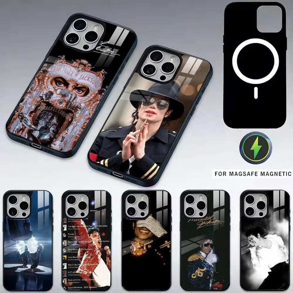 

Music Michael Jackson-m Phone Case For iPhone17,16,15,14,13,12,11 Plus,Pro Magnetic For Magsafe Wireless Charging