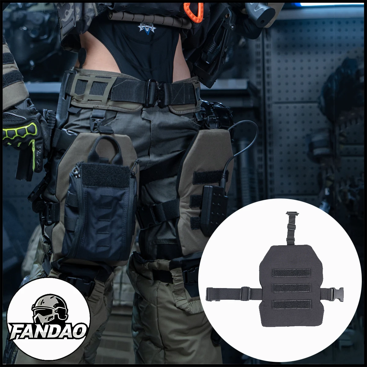 2 قطعة منصة مولي التكتيكية قطرة الساق العالمي قابل للتعديل الحافظة قطرة الساق لوحة الصيد في الهواء الطلق معدات الرماية الادسنس #1