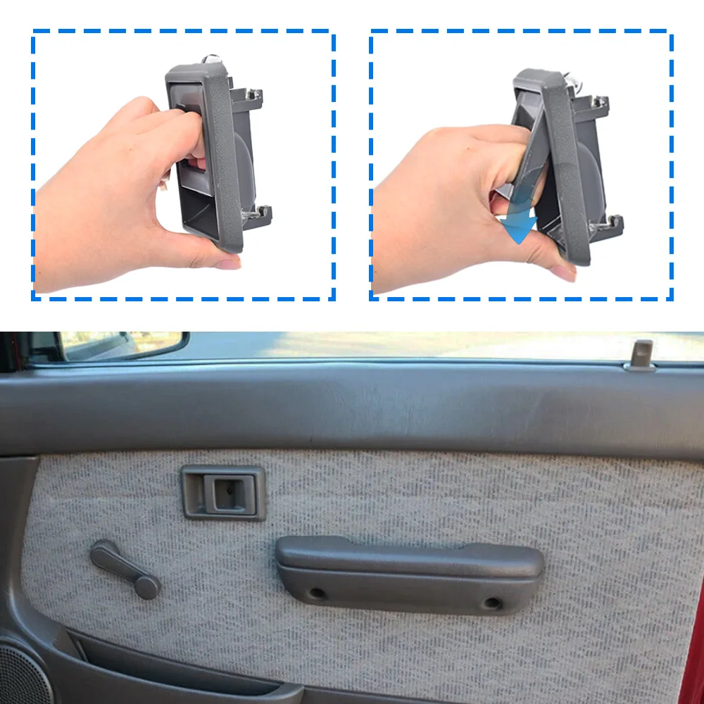 

2 шт. для Toyota Tacoma 4Runner 1995-2000, передняя левая и правая боковая внутренняя ручка двери автомобиля 69206-04010 69205-04010